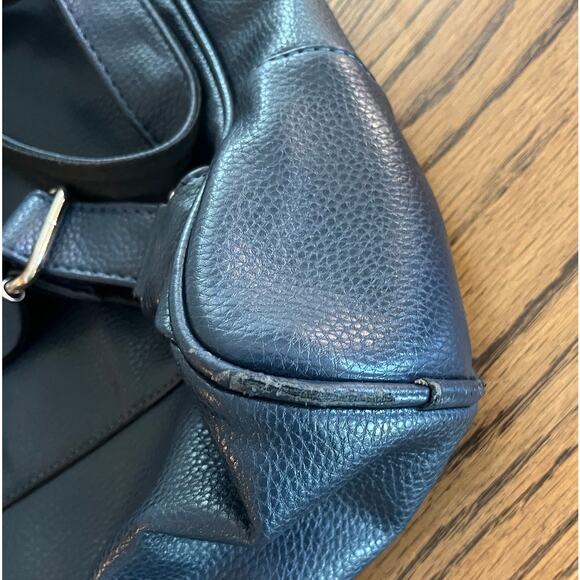 Tod’s Navy Textured Leather Backpack - Picture 9 of 10